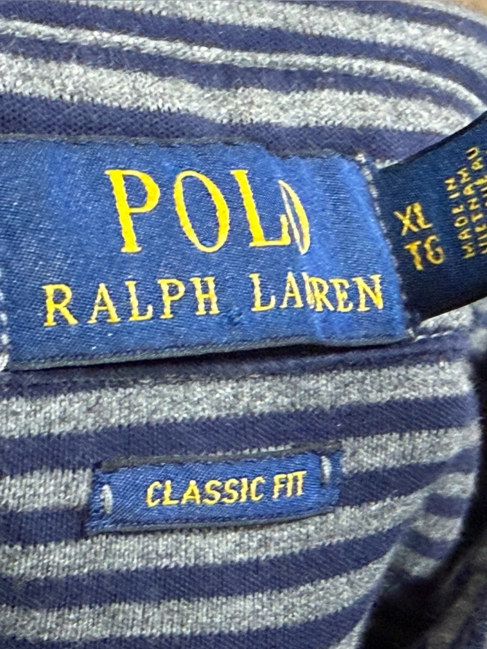 Ralph Lauren Polo Striped Mens Preppy Short Sleeve Golf Tennis Shirt